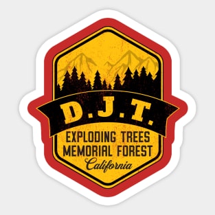 Exploding Trees Memorial Forest Sticker